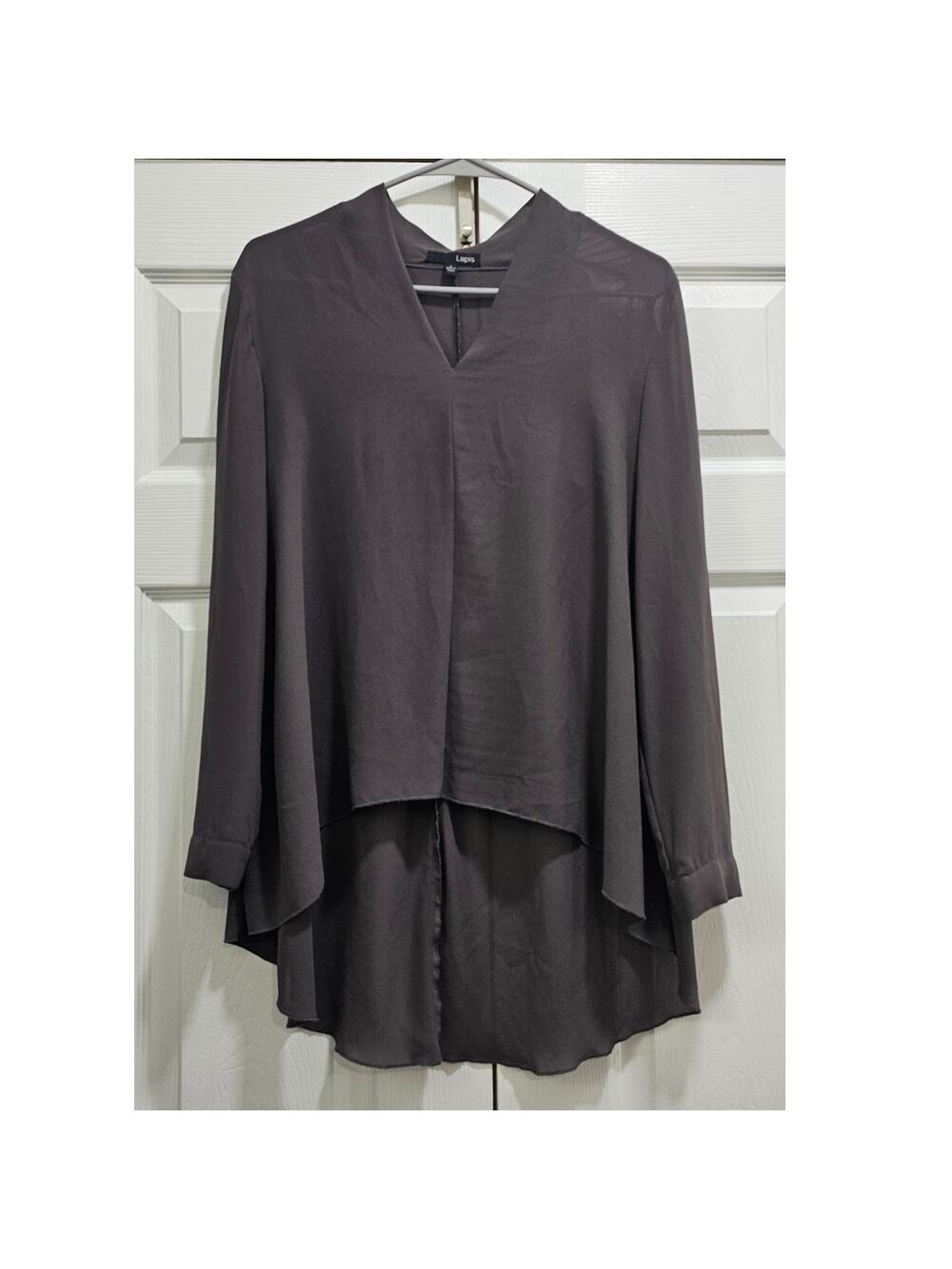 Lapis Blouse Size Small Gray